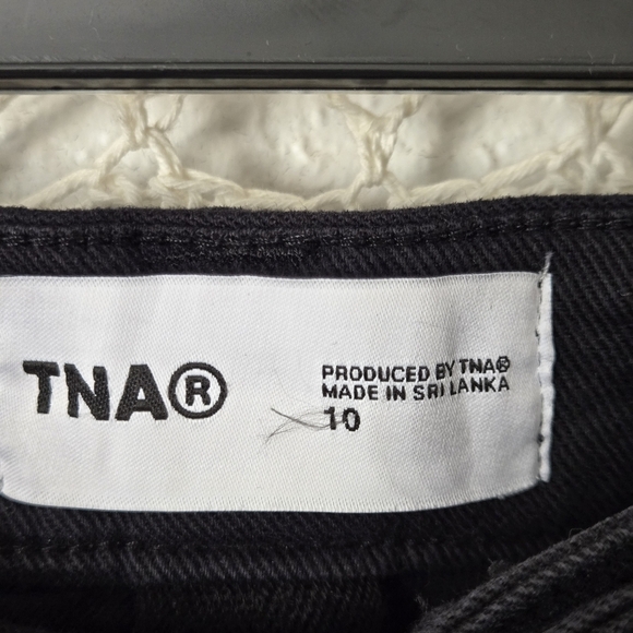 Aritzia TNA The Relay Cargo Pants Straight Leg Black Vintage Wash Size 10 - Picture 7 of 11